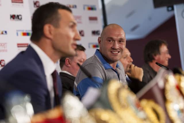 Tyson Fury has his eyes firmly set on dethroning Wladimir Klitschko. Picture: AP/Bernd Lauter