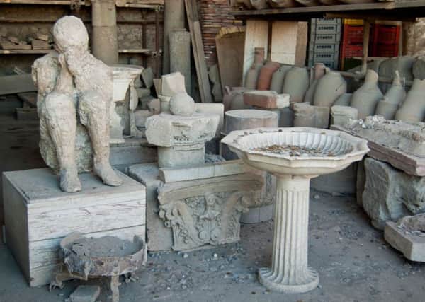 Casts in Pompeii.