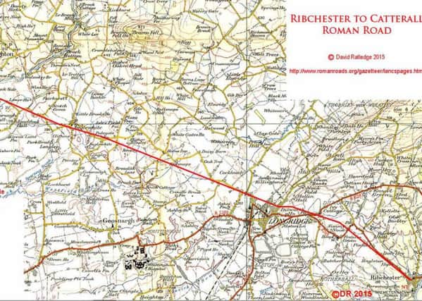 The "new" roman Road from Ribchester to Lancaster discovered by David Ratledge.