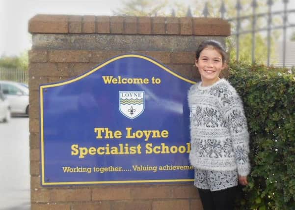 Niamh Barnsley-Ryan at Lancaster Loyne School, where she visited to find out what play equipment the kids there wanted to see in the park.