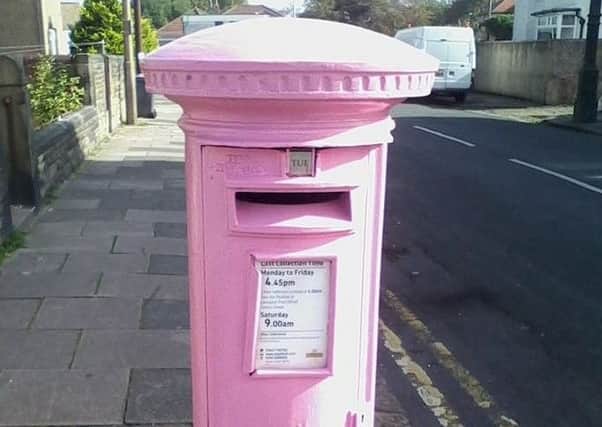 A pink postbox near Thornton Road in Morecambe. Photo by Daniel Stembridge.