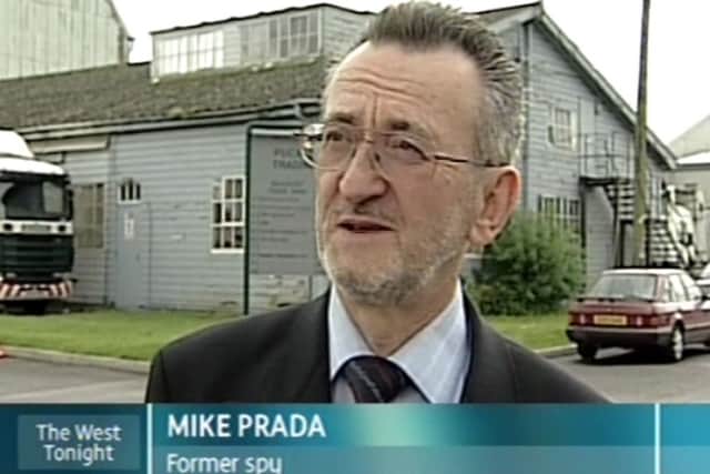 Michael Prada interviewed on regional news about his former role as a Cold War spy.
