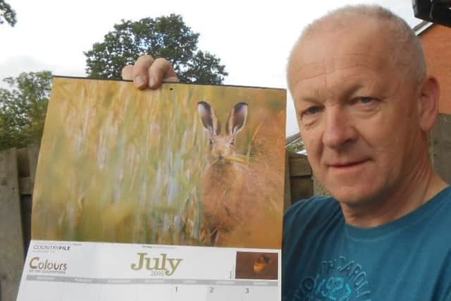 Keen-eyed cameraman Andy Stewart has won a prestigious photographic honour by having one of his photos chosen for the 2016 BBC Countryfile calendar. His pic shows a hare eating an ear of barley in a Winmarleigh field