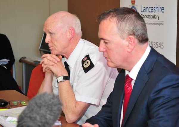 Photo: David HurstPolice and Crime Commissioner Clive Grunshaw and Chief Constable Steve Finnigan