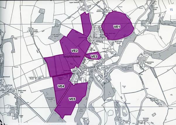 Lancaster City Council's potential plan for development in Dolphinholme.