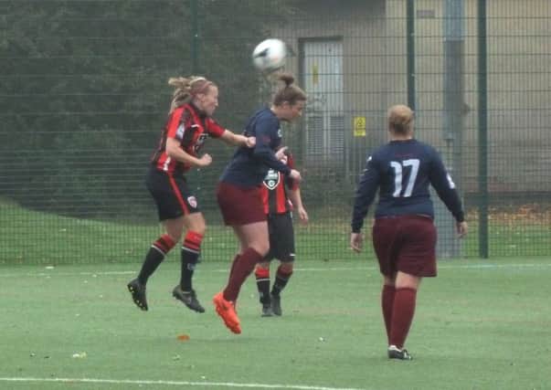 Laura Ivinson in action against Mossley Hill.