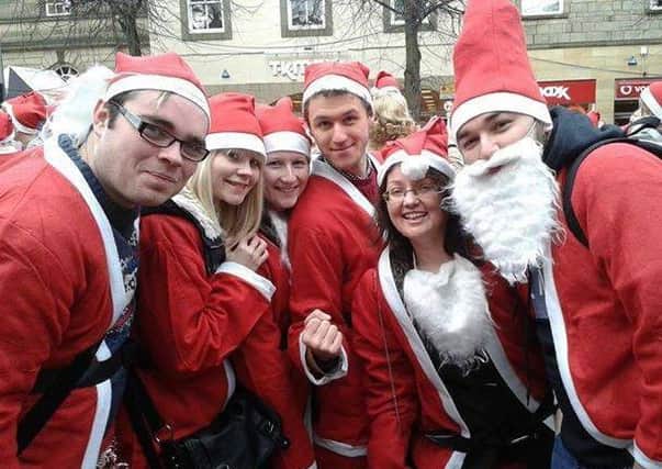 Some of last year's Lancaster Santa dashers.