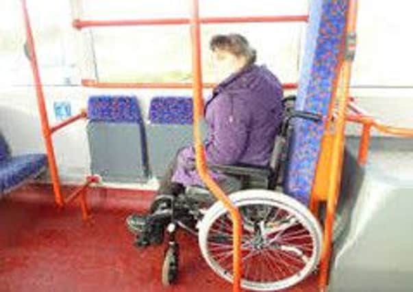 ACCESS: Wheelchair spaces on buses are often taken up with buggies