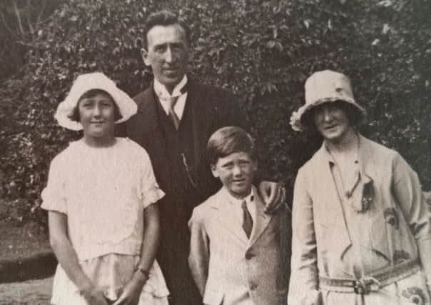 Cecil and his family, his father centre, was the former station master at Bare Lane.
