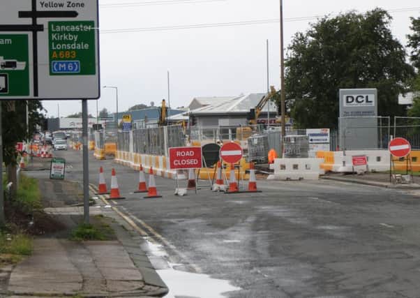 The junction of Northgate and the A683 seen here during a previous road closure.