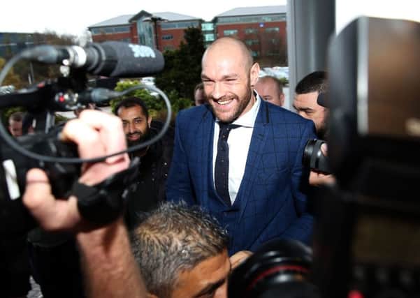 Tyson Fury arrives for a homecoming event at the Macron Stadium. Picture: Simon Cooper/PA Wire
