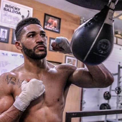 Tomi Tatham hard at work ahead of his fight in Blackpool. Picture: Karen Priestley.