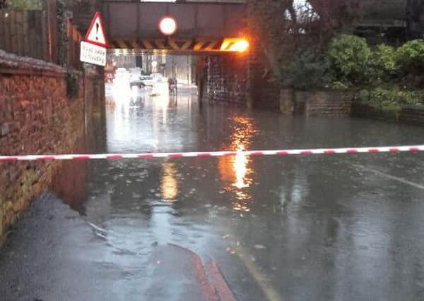 Flooding in Clitheroe over the weekend. (s)