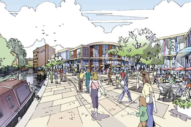 How the canalside could look.