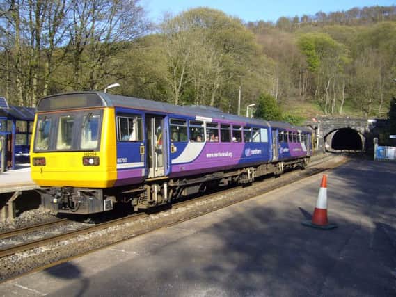 Old Pacer train used by Northern Rail