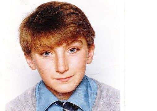 David Mcloughlin as a young boy.