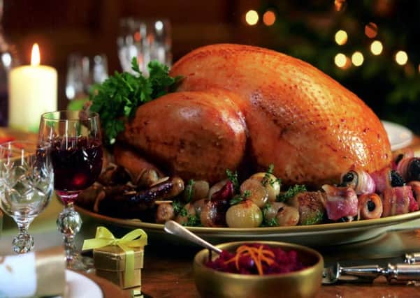 Christmas dinner - turkey.
