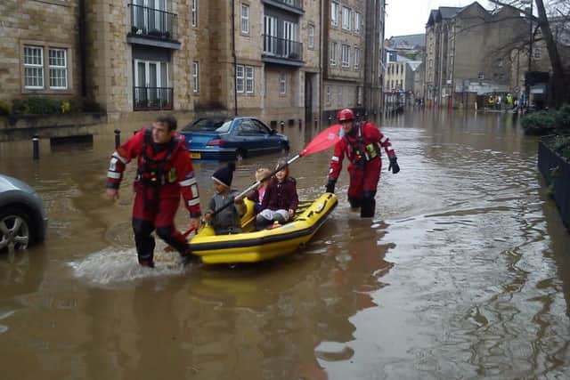 Susan Millward sent this photo of firemen giving her children a ride whilst evacuating the flats on lower St Georges Quay on Sunday, December 6.