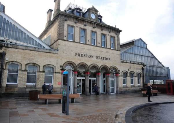 Preston railway station.