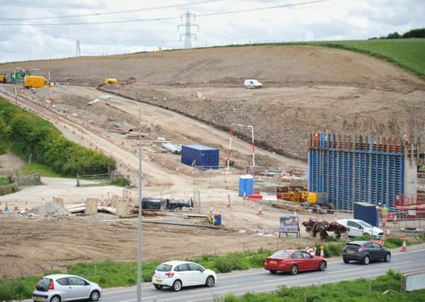 Work continues on the Heysham to M6 link road.