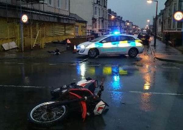 19 hrs19 hours ago
Folks, here is the reason Heysham Road was closed earlier. Rider with leg injuries but will recover.