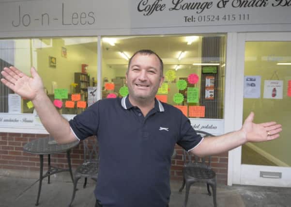 Lee Robinson, formerly of Rita's Cafe, has opened a new cafe in Morecambe.