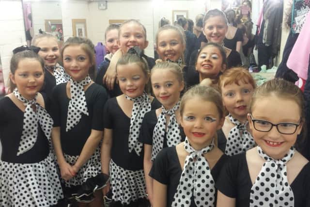 Mini dancers from Paula Boscott School of Dance ready to perform at Strictly Showtime at The Grand, Lancaster