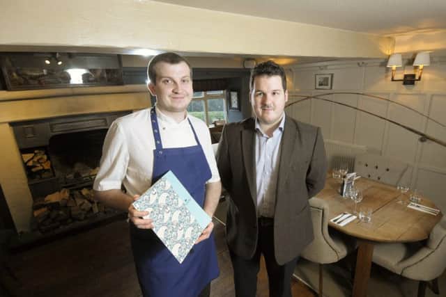 The Fenwick on Lancaster Road, Claughton.  Head chef Gareth Parker and general manager Tom Wilkinson.
