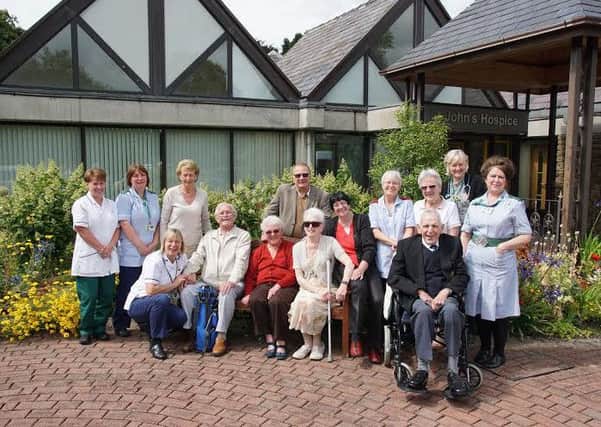 St John's Hospice staff and patients pictured in 2015.