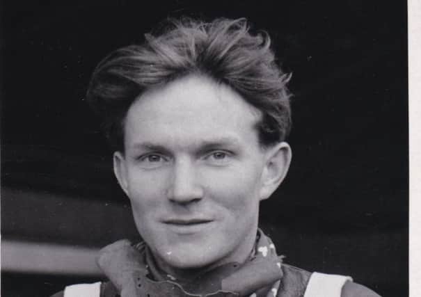 Dick Fisher, founder of R M Fisher of Galgate, during his speedway days.