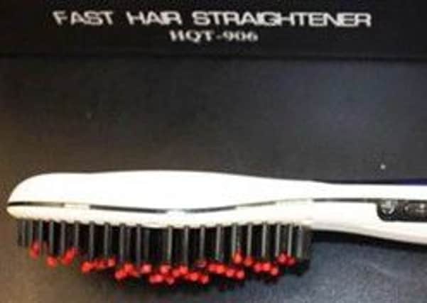 The hair straighteners being recalled
