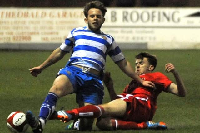 Jacob Gregory battles for possession. Picture: Rob Lock