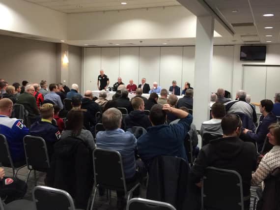 Morecambe fans asked questions of the club's board and management at a fans' forum tonight.
