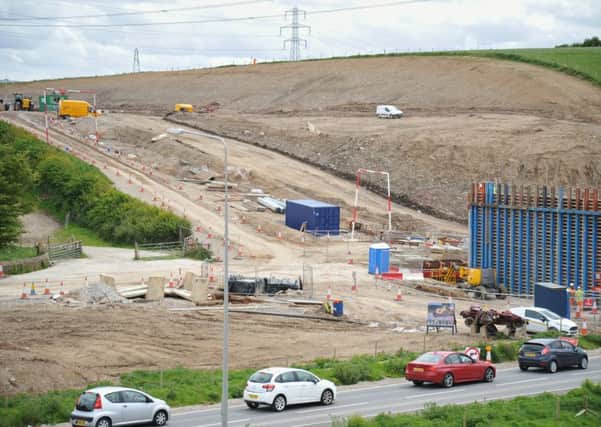 Work continues on the Heysham to M6 link road.