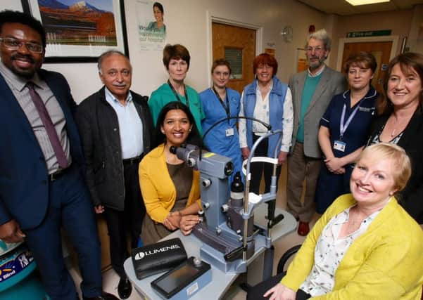 Staff at the Royal Lancaster Infirmary with the Lumenis Selecta Duet laser. Picture by Steven Barber
