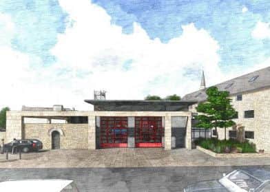 3D view of the proposed new Lancaster Fire and Ambulance Station