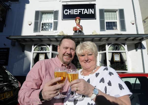 New licensees at the Chieftain, Andy and Linda Howard.