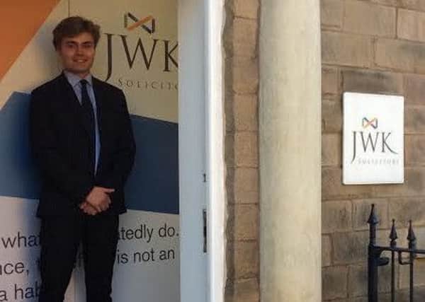 Trainee solicitor George Wilson.