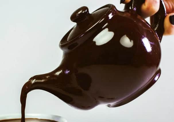 The world's first useful chocolate TEAPOT - that is strong enough to hold HOT DRINKS.