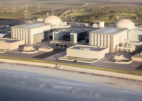 A computer generated image of how Hinkley Point C might look.