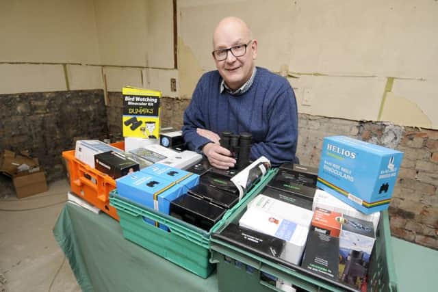 Andrew Ireland is still trading from his shop Lamberts Lancaster Ltd on Rosemary Lane following the floods
