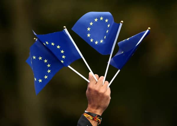 EU flags. Photo: Lynne Cameron/PA Wire