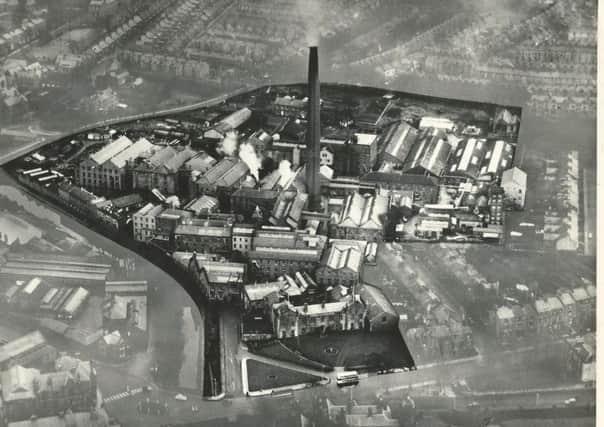 An aerial view of White Cross showing the size & position of the chimney.
