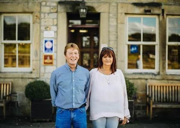 Wagon and Horses licensees Paul Tarry and Carole Crossley.