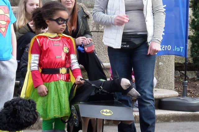 Jaya from Lancaster and her dog Woody took the crown for Best Super Hero and Best In Show when they dressed as the amazing Bat-mobile and Robin.