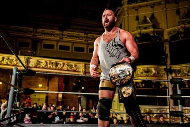 The AOW Heavyweight Champion Stixx hasn't lost in Morecambe for eight years.