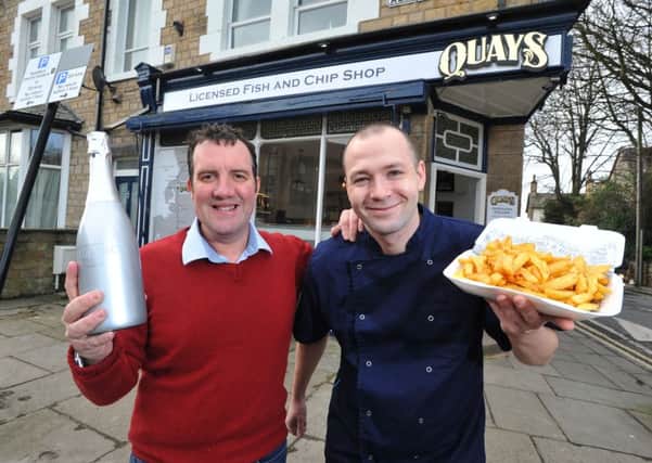 Keith Clokey and Nathan Towers of Quays Fish and Chips.