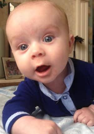 Baby Oliver Wilkinson who was born to parents Rachael and Ryan after IVF