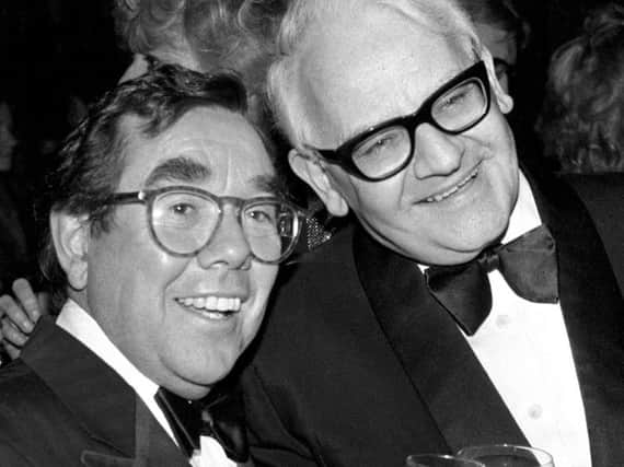 Ronnie Corbett (left) and Ronnie Barker