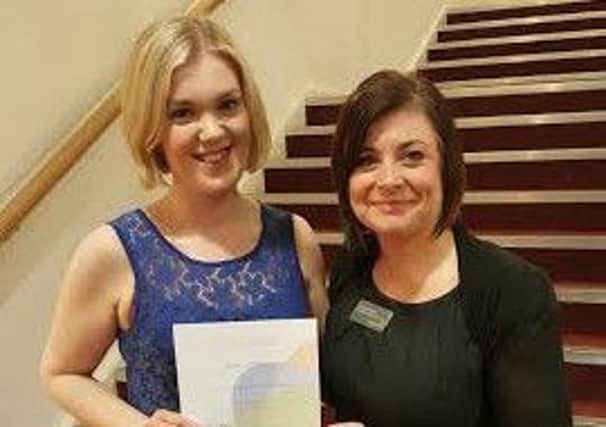 Country Harvest's Rebecca Hooper with her tutor Vicky Dixon.